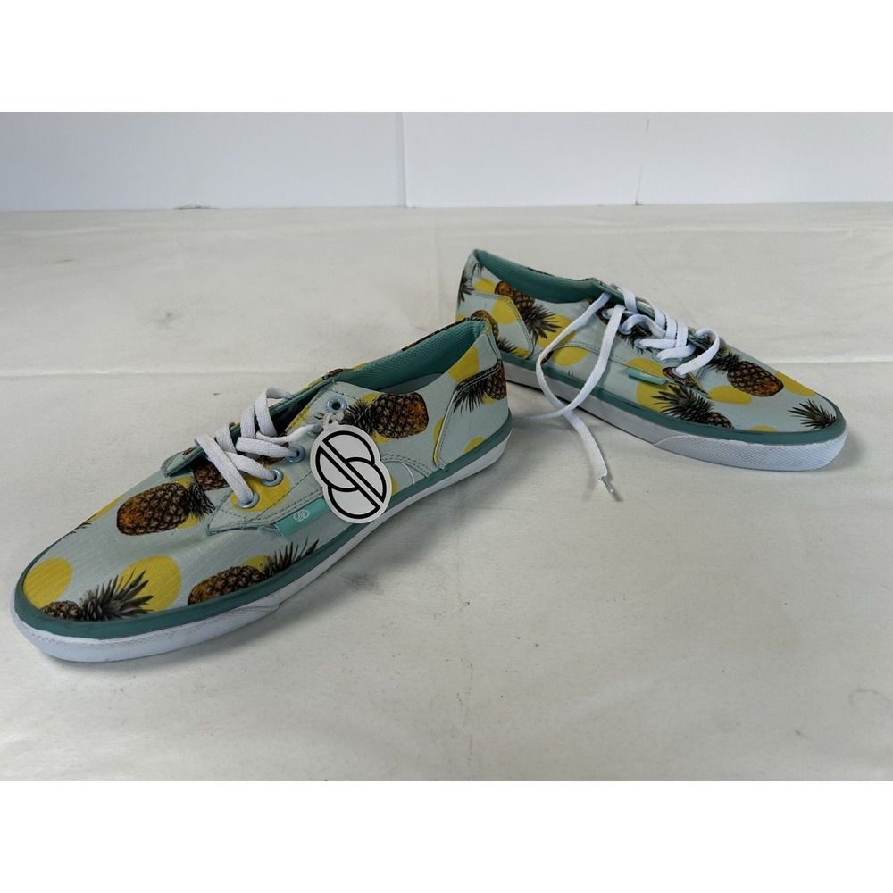 NWT Radii AXEL Mint Pineapple Lace Up Sneakers Shoes Men's Size 8 FM1052